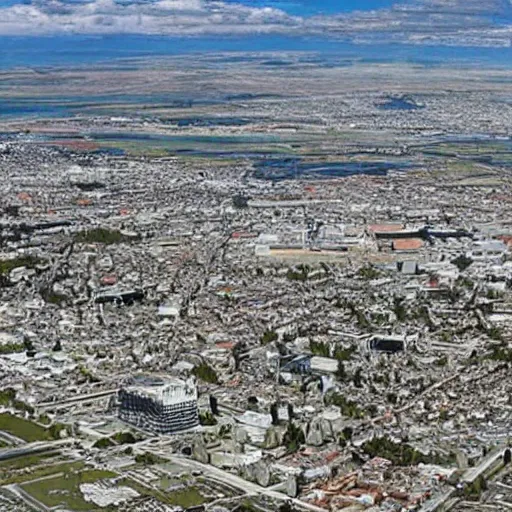 Prompt: christchurch in 5 0 years