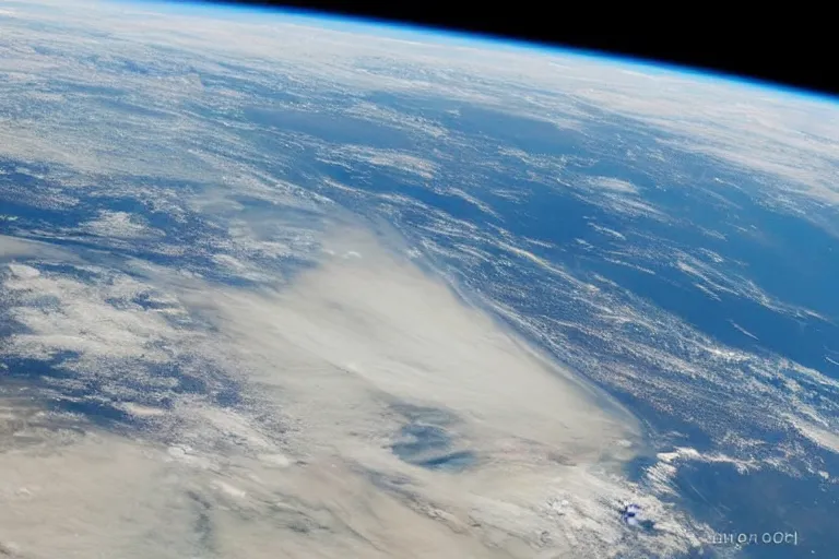 Image similar to gorgeous photo of curvature of the earth from space