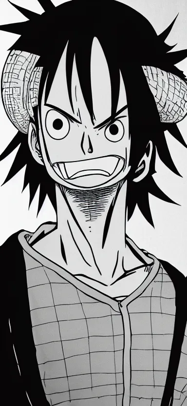 Image similar to “ a portrait of luffy at a airport, side shot, 8 k resolution, high quality ”