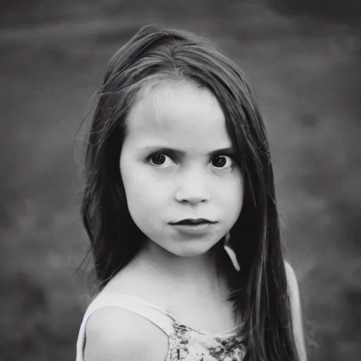 Image similar to grayscale photo of a girl