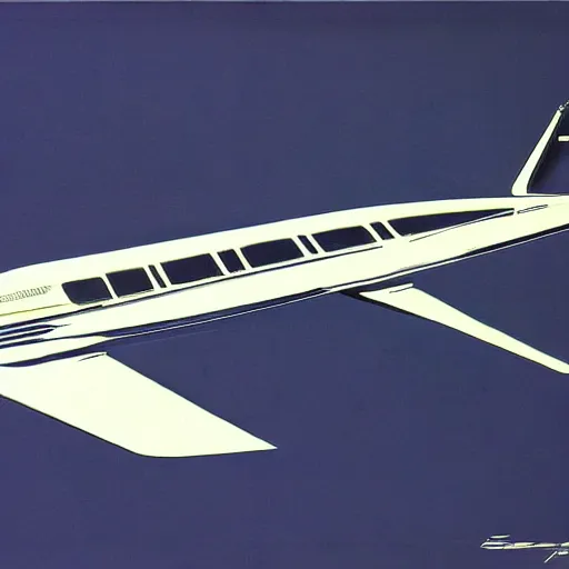 Prompt: concept art for roofless plane, painted by syd mead