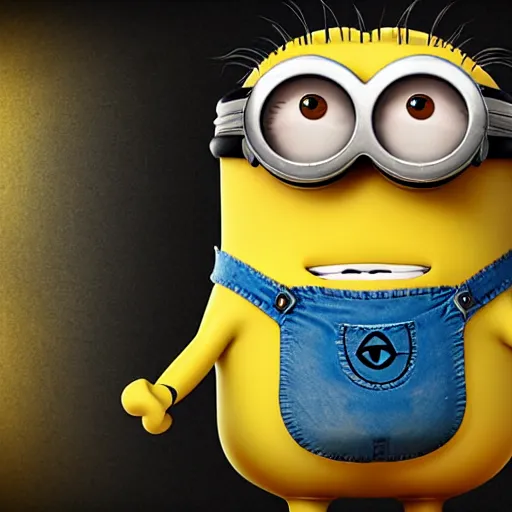 Image similar to A detailed biological anatomy of a minion, photorealistic, textbook, scientific