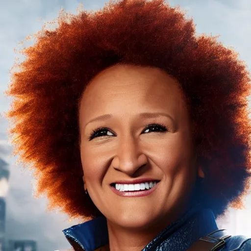 Prompt: wanda sykes as captain america, cinematic, high detailed, 8 k, photorealistic