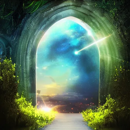 Prompt: gateway to another world