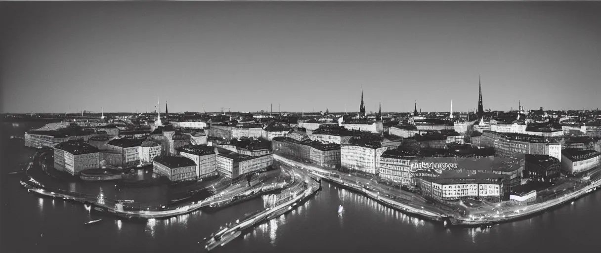 Image similar to Professional photo of Stockholm from the year 3000, Arriflex ii, 35mm lens, award-winning, city, traffic