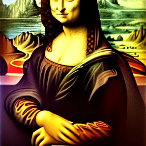 Prompt: a painting of mona lisa in pablo picasso style