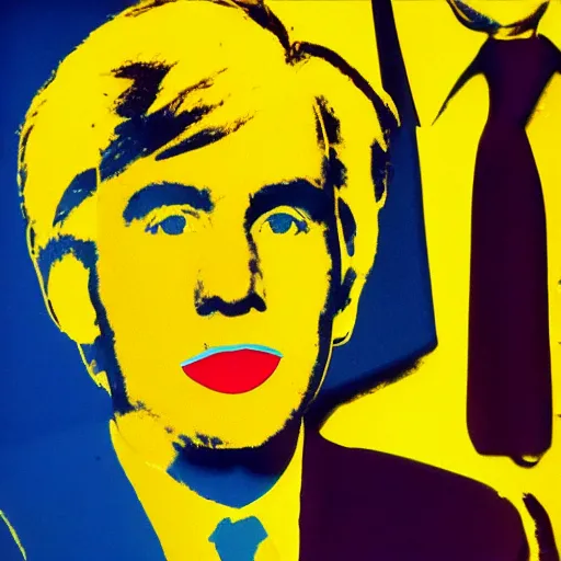 Prompt: banana wearing a suit, by andy warhol, zoomed out
