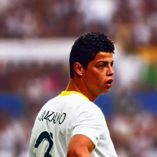 Image similar to ronaldo luis nazario de lima, close - up, # 9