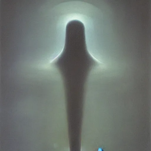 Image similar to Tron by zdzisław beksiński