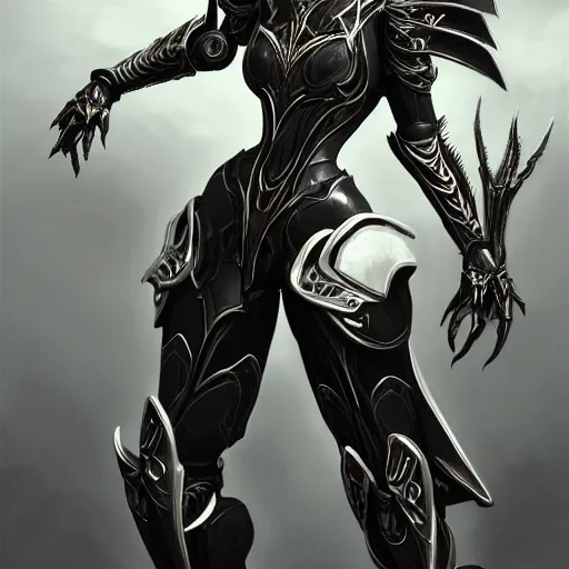 Prompt: highly detailed exquisite fanart, of a beautiful female warframe, but as an anthropomorphic robot dragon, matte black metal armor with white accents, engraved, close-up shot, epic cinematic shot, sharp claws for hands, professional digital art, high end digital art, singular, realistic, captura, DeviantArt, artstation, Furaffinity, 8k HD render