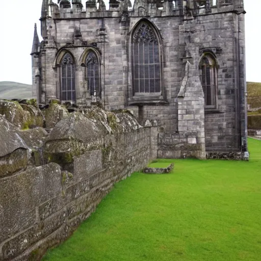 Image similar to st. conan's kirk castle, scotland