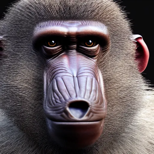 Prompt: hyperrealistic dslr film still of arnold schwarzenegger disguised as baboon, stunning 8 k octane comprehensive 3 d render, inspired by istvan sandorfi & greg rutkowski & unreal engine, perfect symmetry, dim volumetric cinematic lighting, extremely hyper - detailed, incredibly real lifelike attributes & flesh texture, intricate, masterpiece, artstation, stunning