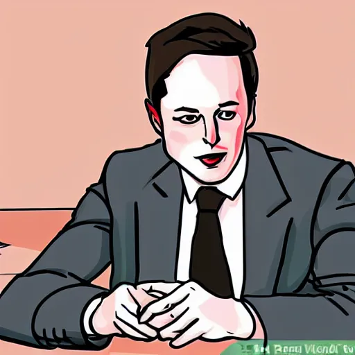 Prompt: wikihow, how to steal elon musk wallet, illustration
