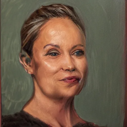Prompt: portrait by Patrick Kramer