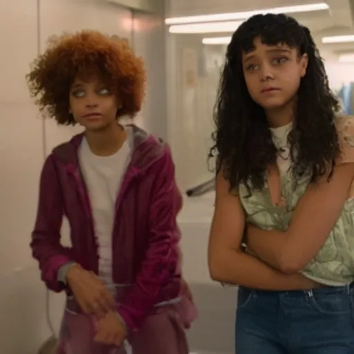 Prompt: Rue and Jules from Euphoria