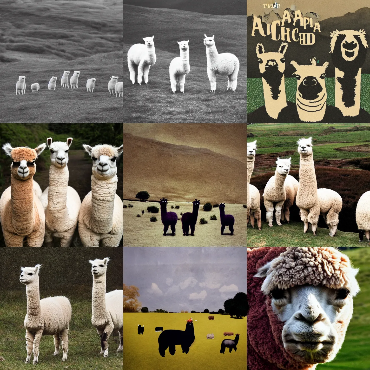 Prompt: the alpacas, radiohead album