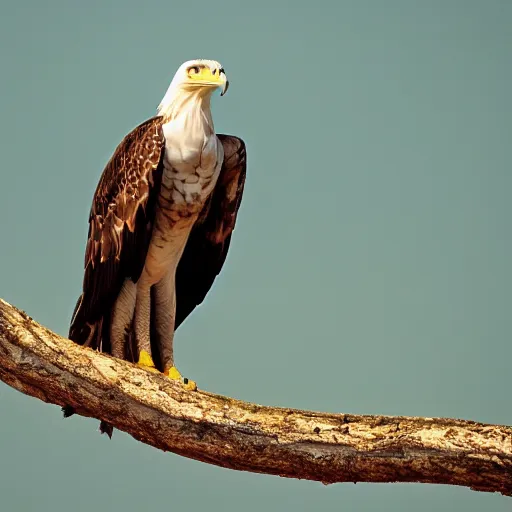 Prompt: a snake - eagle, wildlife photography