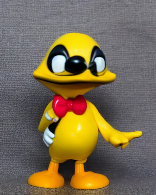 Image similar to donald duck Funko Pop. Photographic, photography