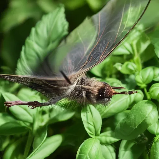 Image similar to a wesp flying onto basil