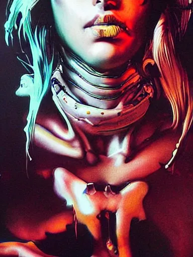 Image similar to a dream divided by zero : : hyperreal surrealism hypermaximal symbolism, paranoid critical method, glitchcore : : by artgerm, nychos, yoji shinkawa, todd mcfarlane — c 1 5