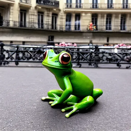 Prompt: Alex Jones takes a gay frog out on a romantic date in Paris, photo, 8k