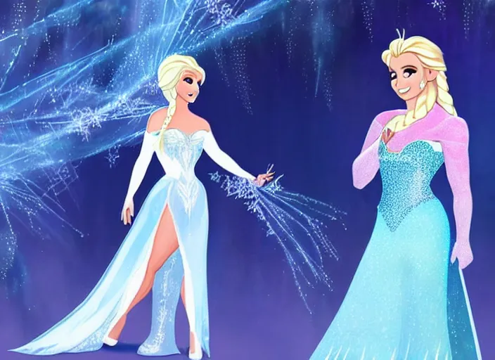 Image similar to britney spears as elsa from frozen