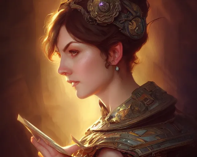 Image similar to photography of gwenda morgan, deep focus, d & d, fantasy, intricate, elegant, highly detailed, digital painting, artstation, concept art, matte, sharp focus, illustration, hearthstone, art by artgerm and greg rutkowski and alphonse mucha