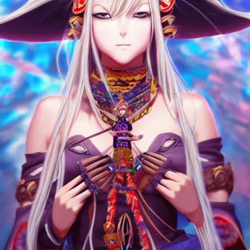 Image similar to anime portrait of a cat girl as a shaman yedi using dark force to eliminate trump as an anime antagonist by Stanley Artgerm Lau, WLOP, Rossdraws, James Jean, Andrei Riabovitchev, Marc Simonetti, and Sakimichan, trending on artstation
