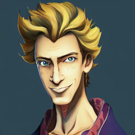 Image similar to portrait of guybrush threepwood, anime fantasy illustration by tomoyuki yamasaki, kyoto studio, madhouse, ufotable, trending on artstation