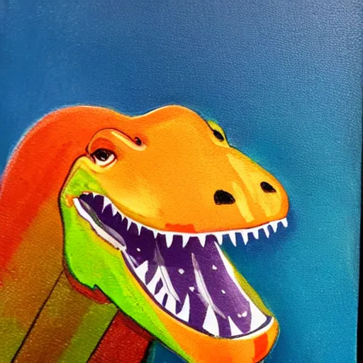 Image similar to a trex portrait