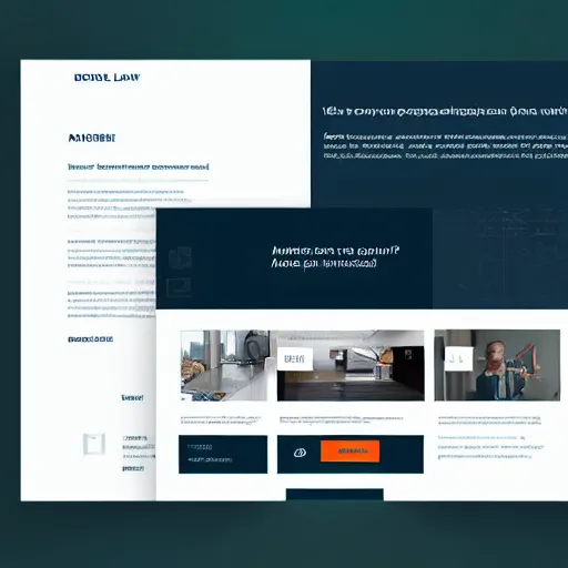 Image similar to a saas landing page template designed by davinci 4 k detailed