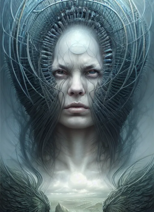 Prompt: closeup portrait shot of a ghost spirit in a scenic dystopian environment, intricate, elegant, highly detailed, centered, digital painting, artstation, concept art, smooth, sharp focus, illustration, artgerm, tomasz alen kopera, peter mohrbacher, donato giancola, joseph christian leyendecker, wlop, boris vallejo