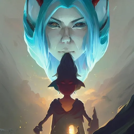 Image similar to face icon stylized minimalist magic : the gathering, loftis, cory behance hd by jesper ejsing, by rhads, makoto shinkai and lois van baarle, ilya kuvshinov, rossdraws global illumination