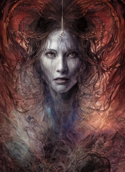 Prompt: portrait, the mystical sage woman who opens the door to the dream realms, watercolor, dramatic lighting, cinematic, establishing shot, extremely high detail, foto realistic, cinematic lighting, pen and ink, intricate line drawings, by Yoshitaka Amano, Ruan Jia, Kentaro Miura, Artgerm, post processed, concept art, artstation, matte painting, style by eddie mendoza, raphael lacoste, alex ross