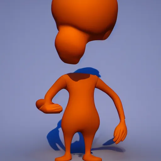 Prompt: abstract 3D character made of clay soft body chrome Redshift render. Claymation melting Adult swim Artstation Behance Cinema 4D Redshift