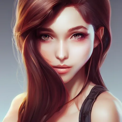 Image similar to a beautiful girl， by Artgerm Lau，hyperdetailed, trending on artstation, trending on deviantart