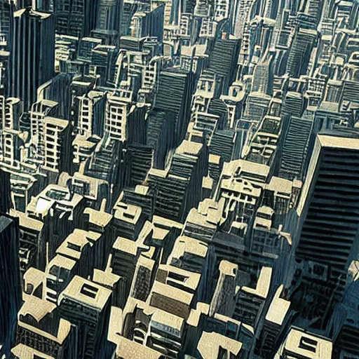 Image similar to a cinematic hyperrealism highly detailed scene of a city in the movie Inception