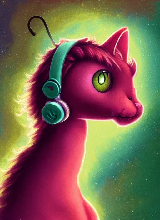 Prompt: cat seahorse fursona wearing headphones, autistic bisexual graphic designer, long haired attractive androgynous humanoid, detailed character design, weirdcore voidpunk digital art by delphin enjolras, leonetto cappiello, simon stalenhag, louis wain, william joyce, amy sol, furaffinity, cgsociety, trending on deviantart