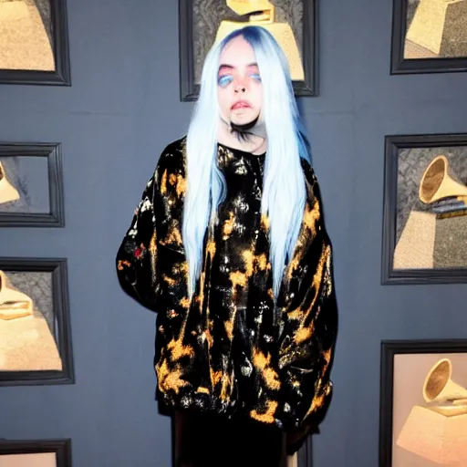 Image similar to silly billie eilish