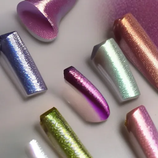 Image similar to pearlescent color swatches