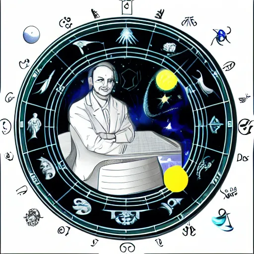 Image similar to astrological corporate portrait