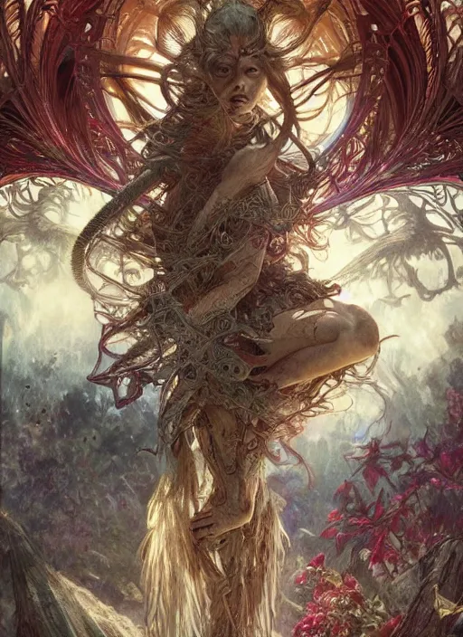 Image similar to an intricate pencil sketch of monster anatomy, vivid colors, ultra realistic, concept art, intricate details, eerie, highly detailed, photorealistic, octane render, 8 k, unreal engine. art by artgerm and greg rutkowski and charlie bowater and magali villeneuve and alphonse mucha