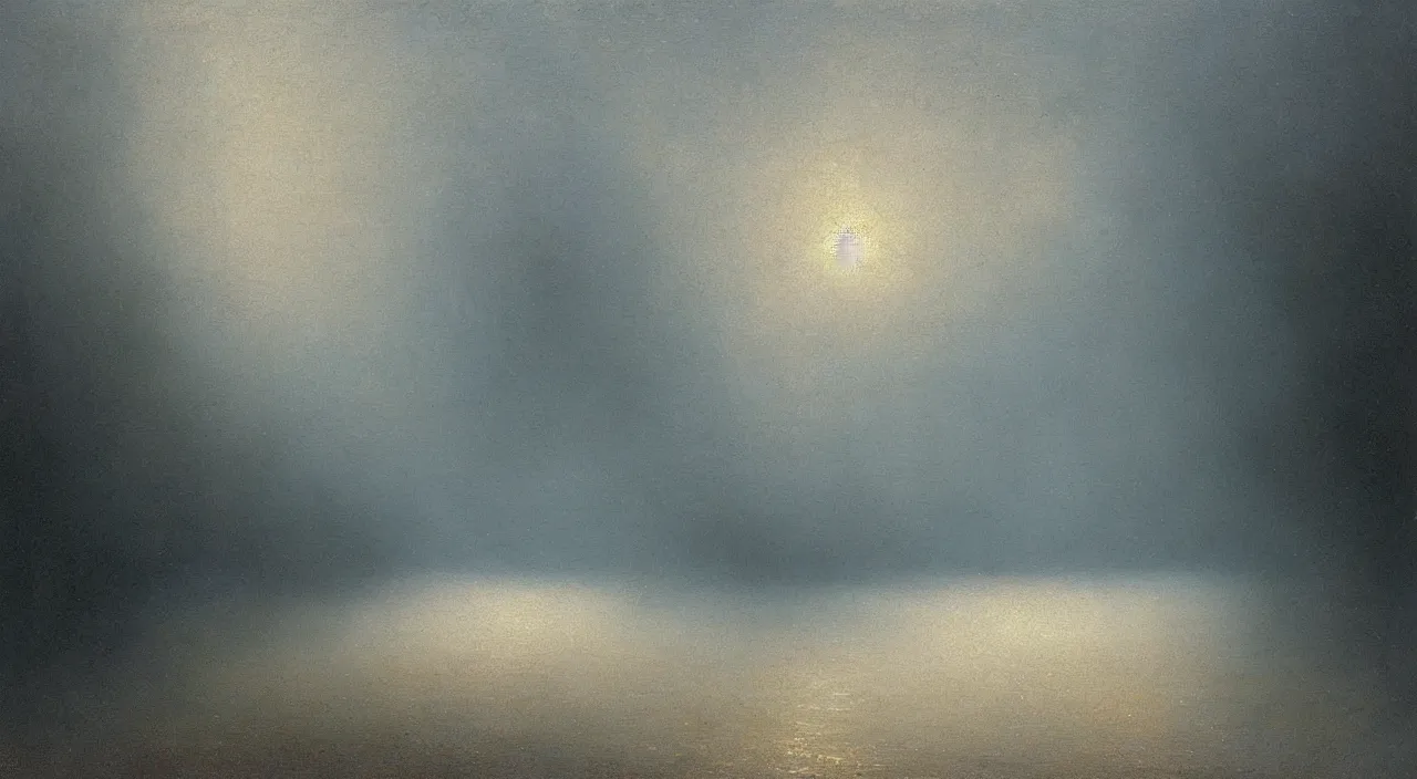 Image similar to A highly detailed hallway liminal space by Ivan Aivazovsky, impressionistic brushwork