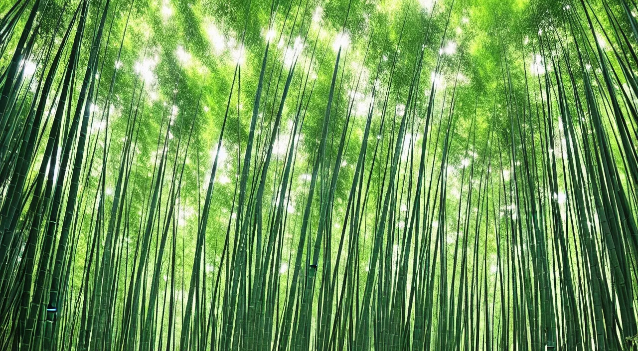 Prompt: 1 9 6 0 s bamboo forest by hiro isono