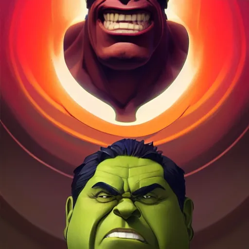 Image similar to face icon stylized minimalist the hulk, loftis, cory behance hd by jesper ejsing, by rhads, makoto shinkai and lois van baarle, ilya kuvshinov, rossdraws global illumination