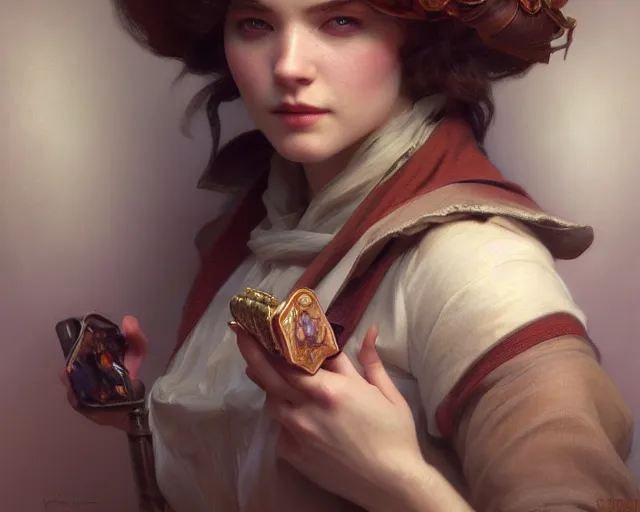 Image similar to photography of firmin baes, deep focus, d & d, fantasy, intricate, elegant, highly detailed, digital painting, artstation, concept art, matte, sharp focus, illustration, hearthstone, art by artgerm and greg rutkowski and alphonse mucha