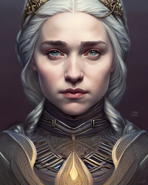 Image similar to symmetry!! portrait of anya stark, game of thrones, dnd, intricate, elegant, highly detailed, digital painting, artstation, concept art, smooth, sharp focus, illustration, art by artgerm and greg rutkowski and alphonse mucha