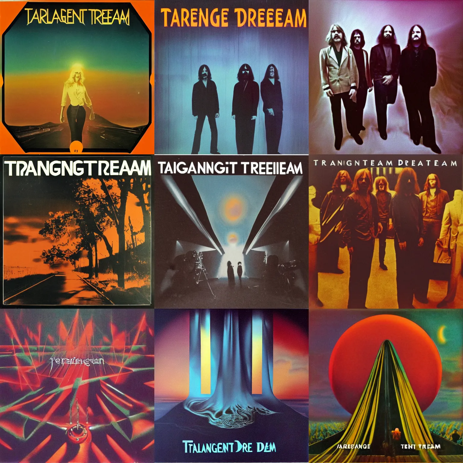 Prompt: Tangerine Dream Album Cover, 1970s