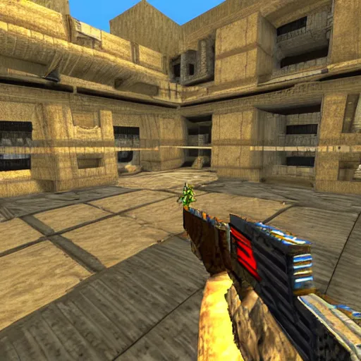 Image similar to quake iii area deathmatch, fps, video game screenshot