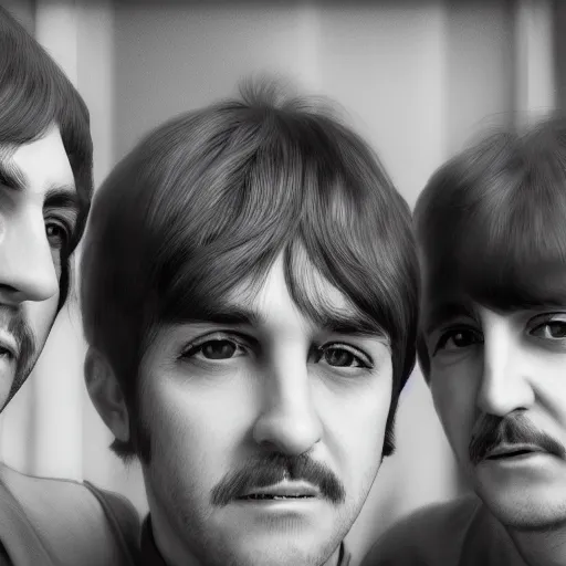 Image similar to the beatles lost member sclabadeia face portrait, realistic, hdr, clear image, hdd, rtx on, dynamic lighting,